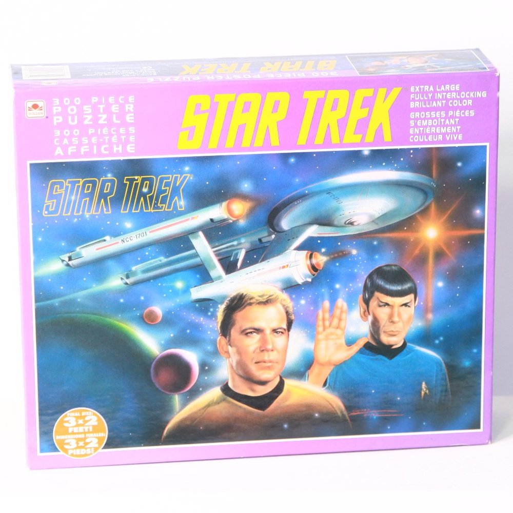 Vintage Star Trek 300 Piece Poster Puzzle Extra Large Interlocking Pieces *1993*